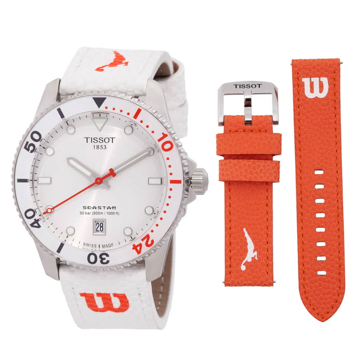Photo: Tissot Seastar 1000 Wilson WNBA Quartz White Dial Unisex Watch T1204101701100
