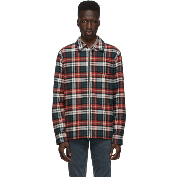 Photo: rag and bone Orange Plaid Henry Jacket