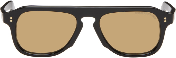 Photo: Cutler and Gross Black GR14 Aviator Sunglasses