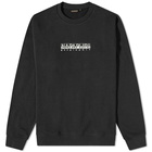 Napapijri Men's Box Logo Crew Sweat in Black