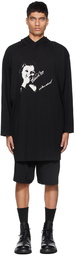 Yohji Yamamoto Black Ultima Tight Oversized Hoodie