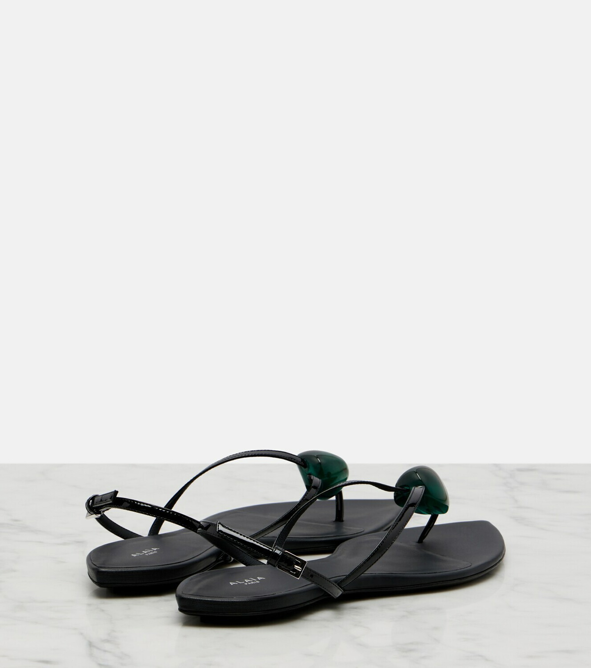Alaïa Invisible embellished leather sandals