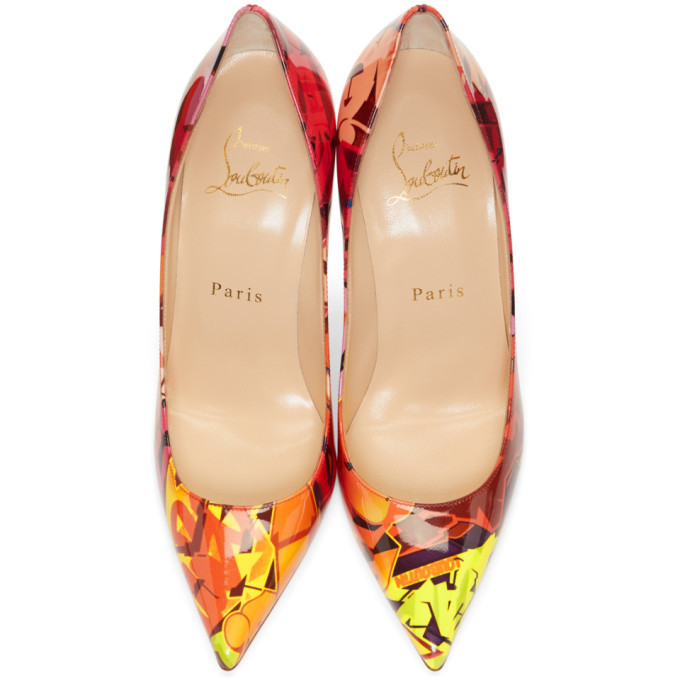 Christian Louboutin Multicolor So Kate Patent High Heel – AUMI 4