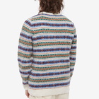 Howlin by Morrison Men's Howlin' A Day in the Wool Fair Isle Crew Knit in White