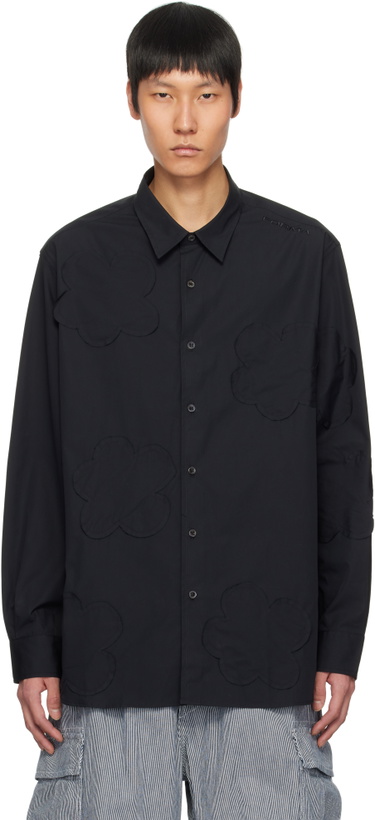 Photo: FORMA Black Flower Patches Shirt