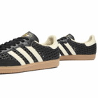 Adidas Women's Samba Og W Sneaker in Core Black/Cream White/Gold Met