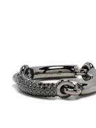 MAOR Black Solstice Diamond Band Ring