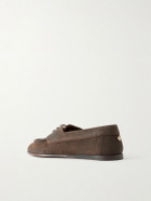 Dolce&Gabbana - Crosta Suede Loafers - Brown