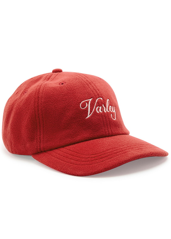 Photo: Varley Tamar Logo-embroidered Fleece cap - Red - One Size