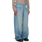 Maison Margiela Blue Wrap Jeans