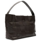 ST. Agni Women's Woven Large Tote in Chocolate 