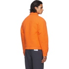 Heron Preston Orange Quilted Jacket