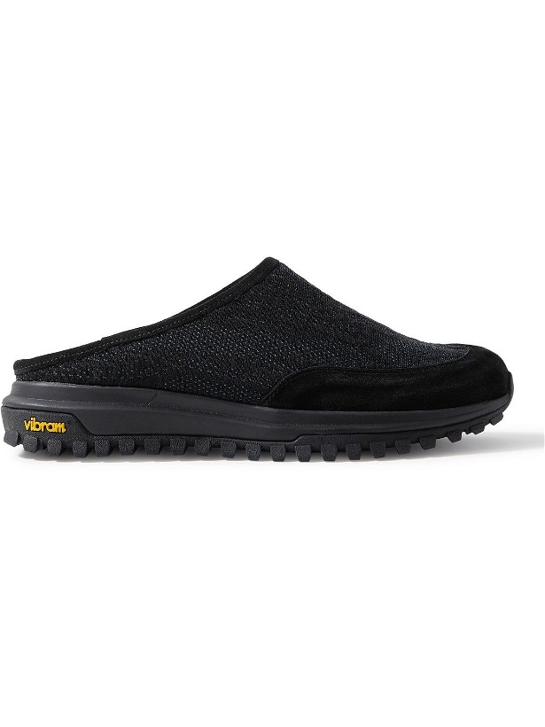 Photo: Diemme - Maggiore Suede and BYBORRE 3D Slip-On Sneakers - Black