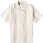 Portuguese Flannel Men's Tapestry Embroidered Vacation Shirt in Beige