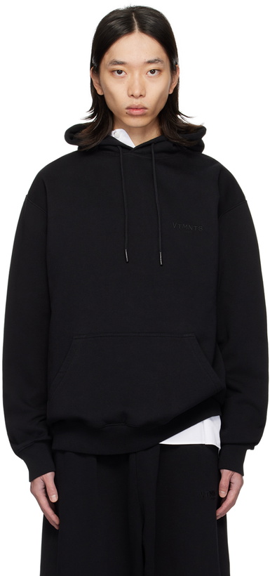 Photo: VTMNTS Black Embroidered Hoodie
