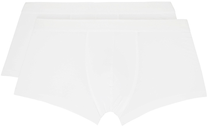 Photo: Sunspel Two-Pack White Twin Boxers