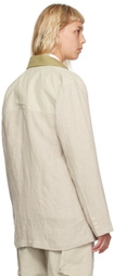 Nicholas Daley Beige Fonte Blazer