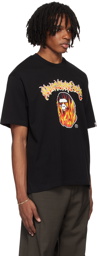 BAPE Black Mad Flame Ape Head T-Shirt