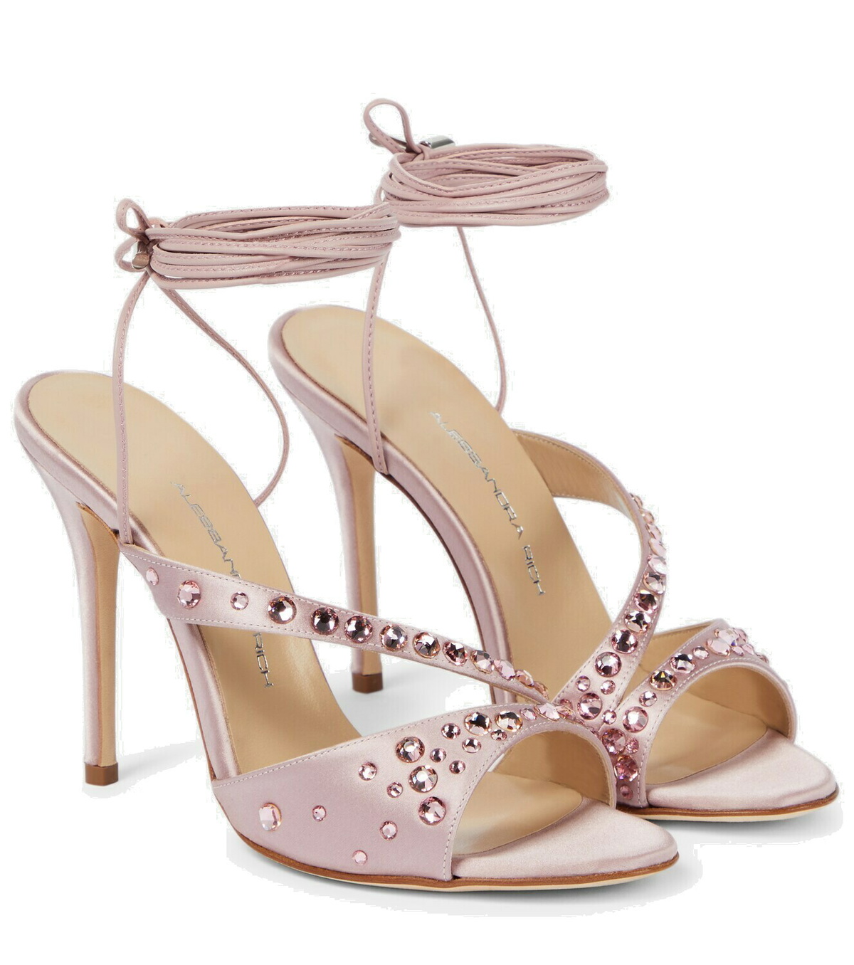 Alessandra Rich Butterfly crystal-embellished sandals