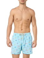 MC2 Saint Barth Comfort Light Classic Stretch Swim Shorts With Crabs Print