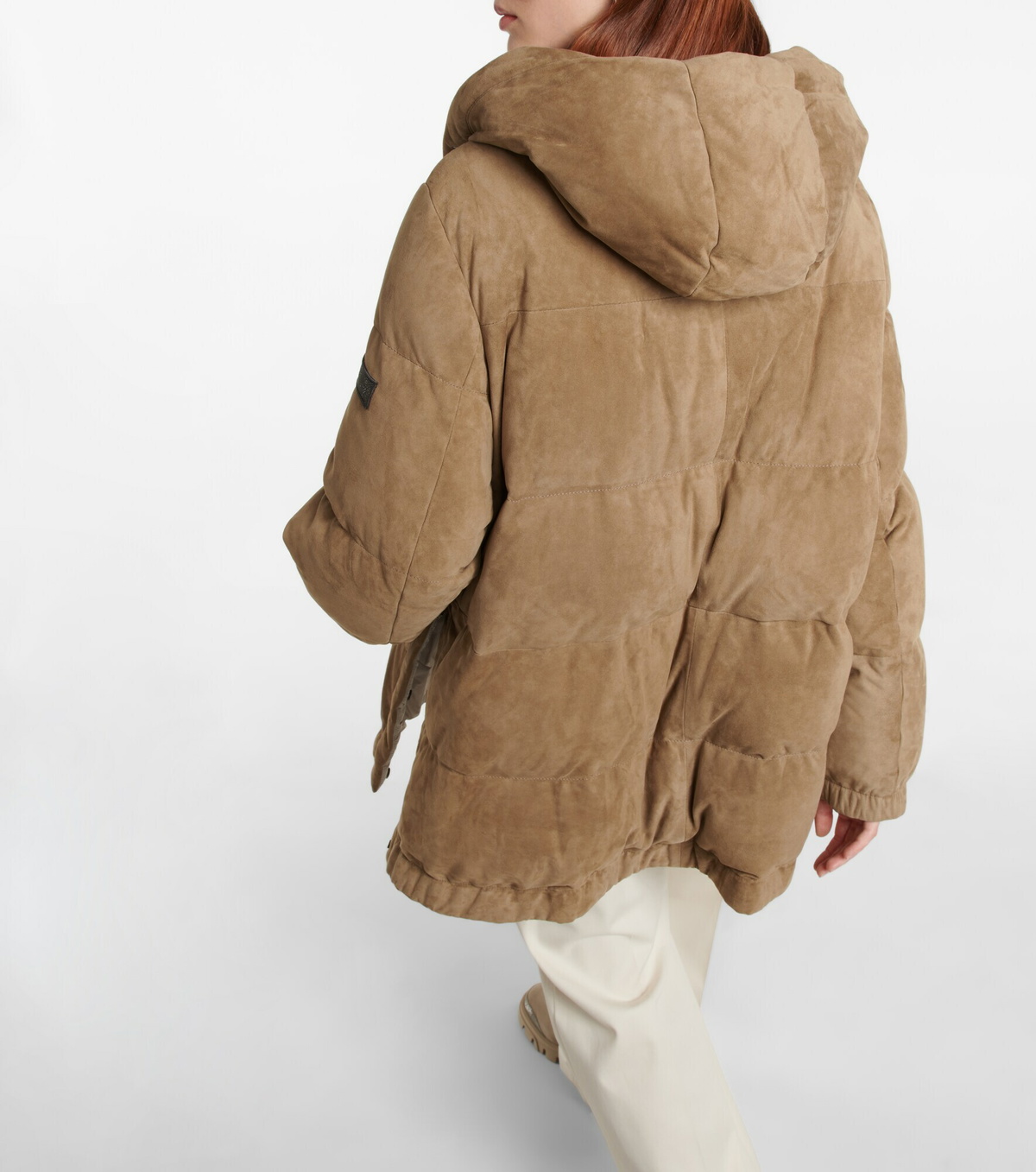 Brunello Cucinelli - Suede puffer jacket