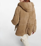 Brunello Cucinelli - Suede puffer jacket