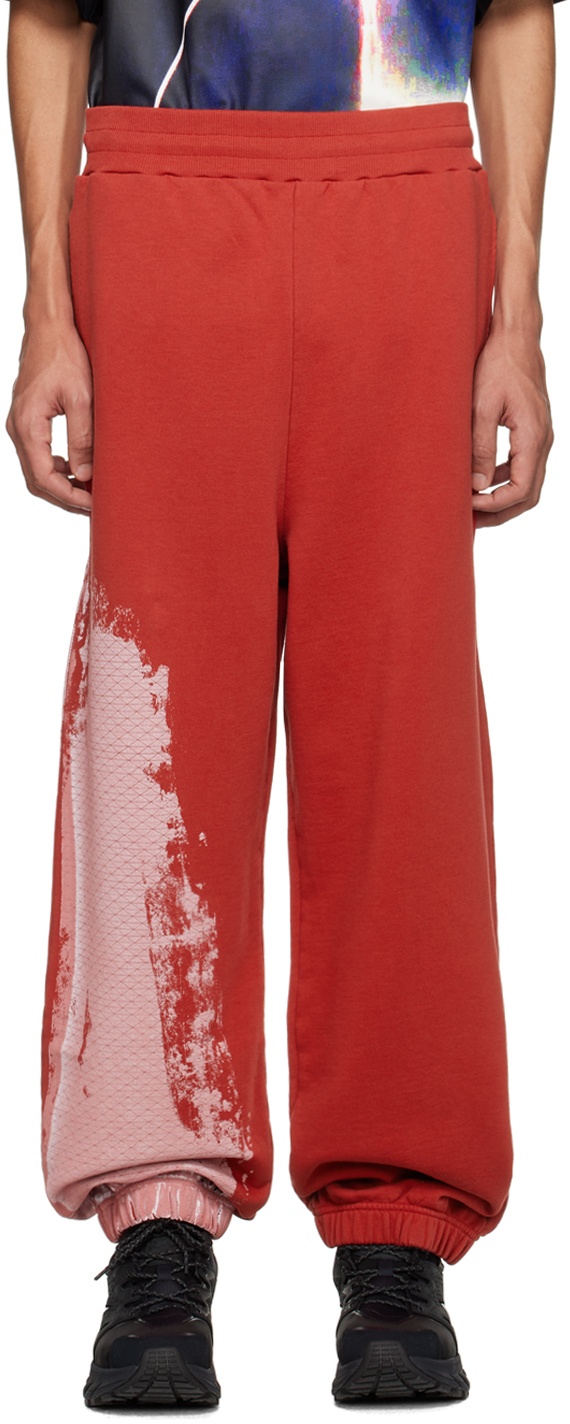 Photo: A-COLD-WALL* Red Brushstroke Sweatpants
