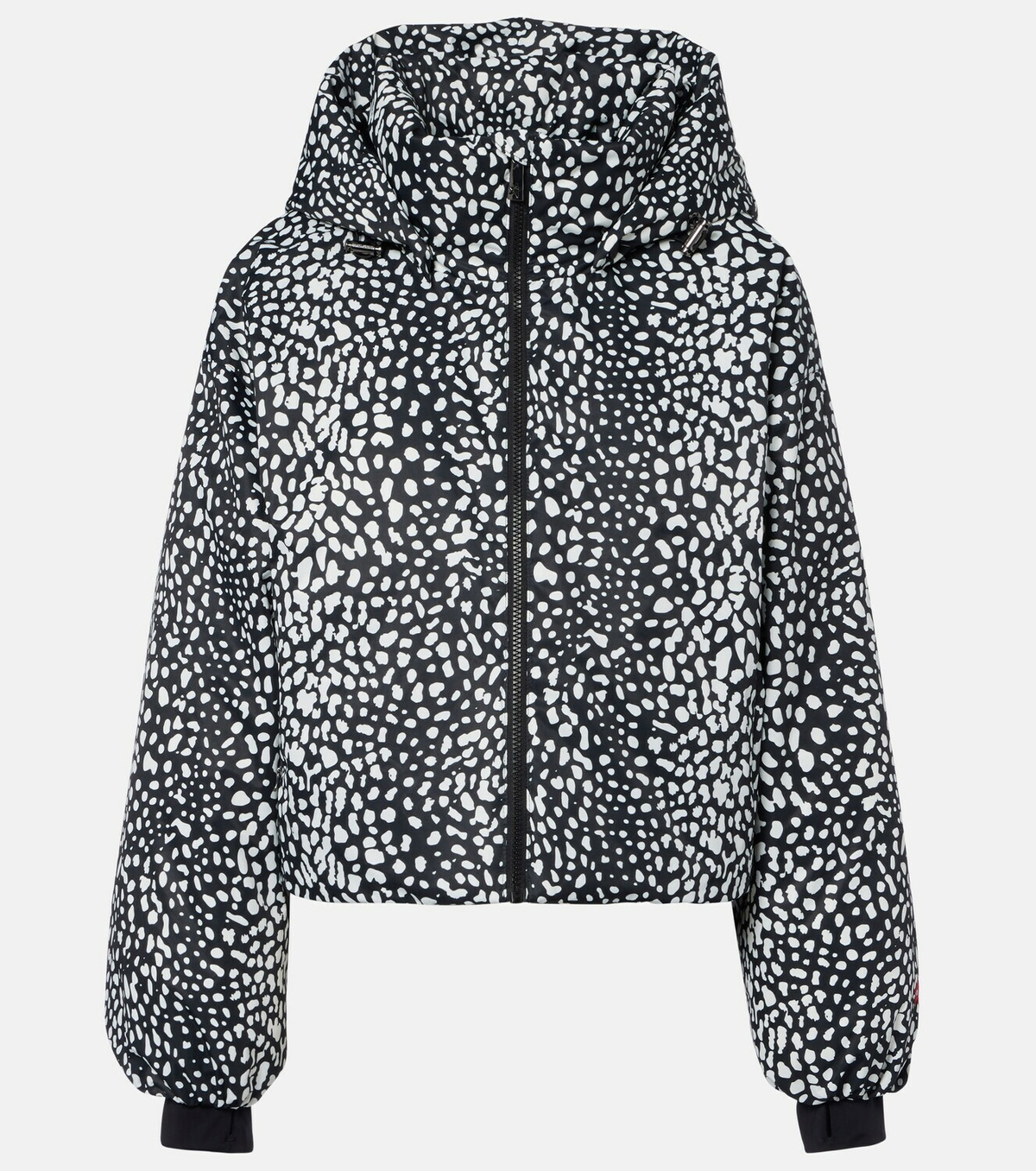 Perfect Moment Bubble leopard-print down ski jacket