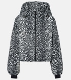 Perfect Moment Bubble leopard-print down ski jacket