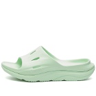 Hoka One One Ora Recovery Slide 3 Sneakers in Lime Glow/Lime Glow