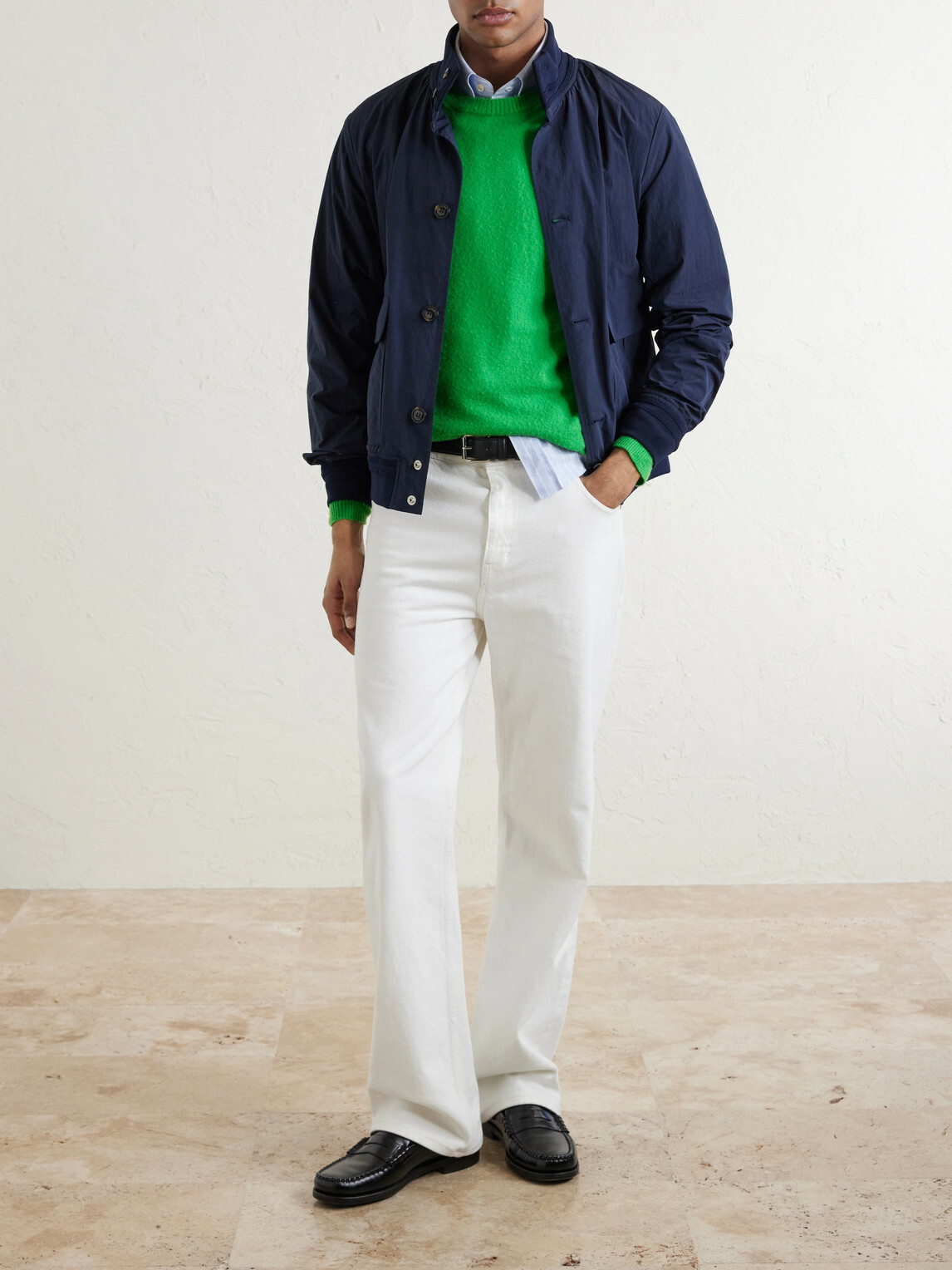 Valstar - Valstarino Shell Bomber Jacket - Blue
