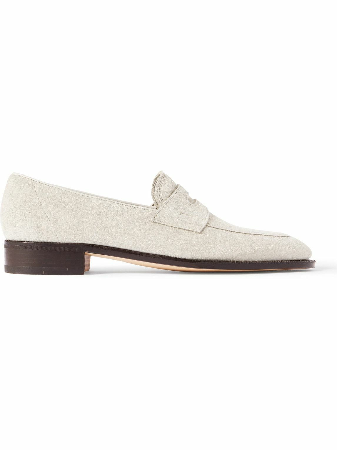 John Lobb - James Suede Penny Loafers - Neutrals John Lobb display picture 1