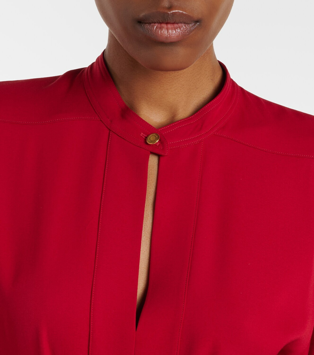 Loro Piana Haileen silk and wool crêpe cady midi dress