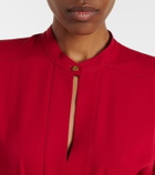 Loro Piana Haileen silk and wool crêpe cady midi dress