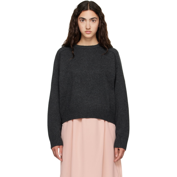 Photo: Loulou de Saison Gray BREHA Wool Cashmere Blend Sweater