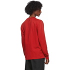 AMI Alexandre Mattiussi Red Jersey Long Sleeve T-Shirt
