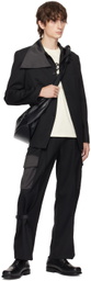 The World Is Your Oyster Black Neckerchief Blazer