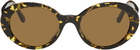 Oliver Peoples Brown Lumar Sunglasses