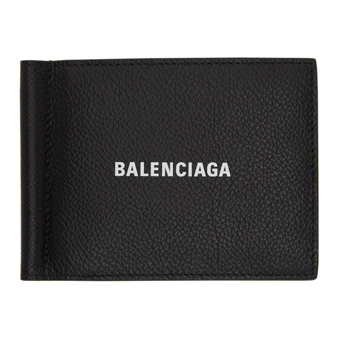 Photo: Balenciaga Black and White Cash Bill Clip Wallet