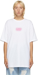SJYP White Logo T-Shirt