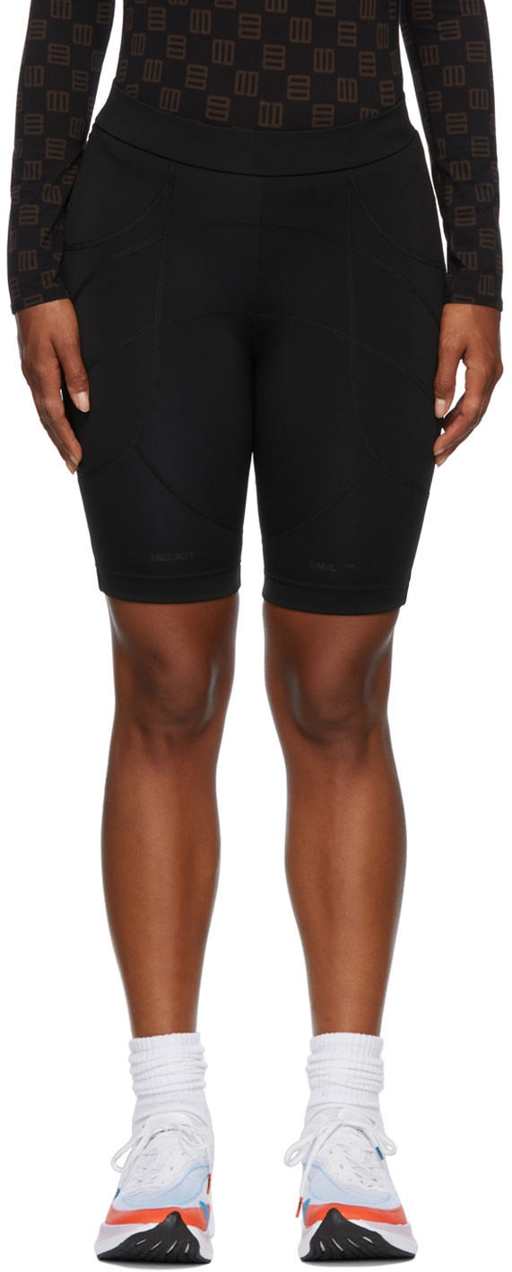 HELIOT EMIL Black Atra Shorts
