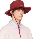 Jacquemus Burgundy 'Le Bob Artichaut' Hat