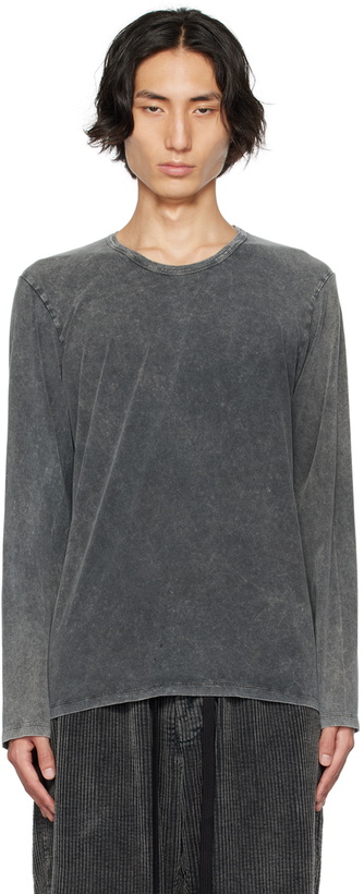 Photo: UMA WANG Gray Tommy Long Sleeve T-Shirt