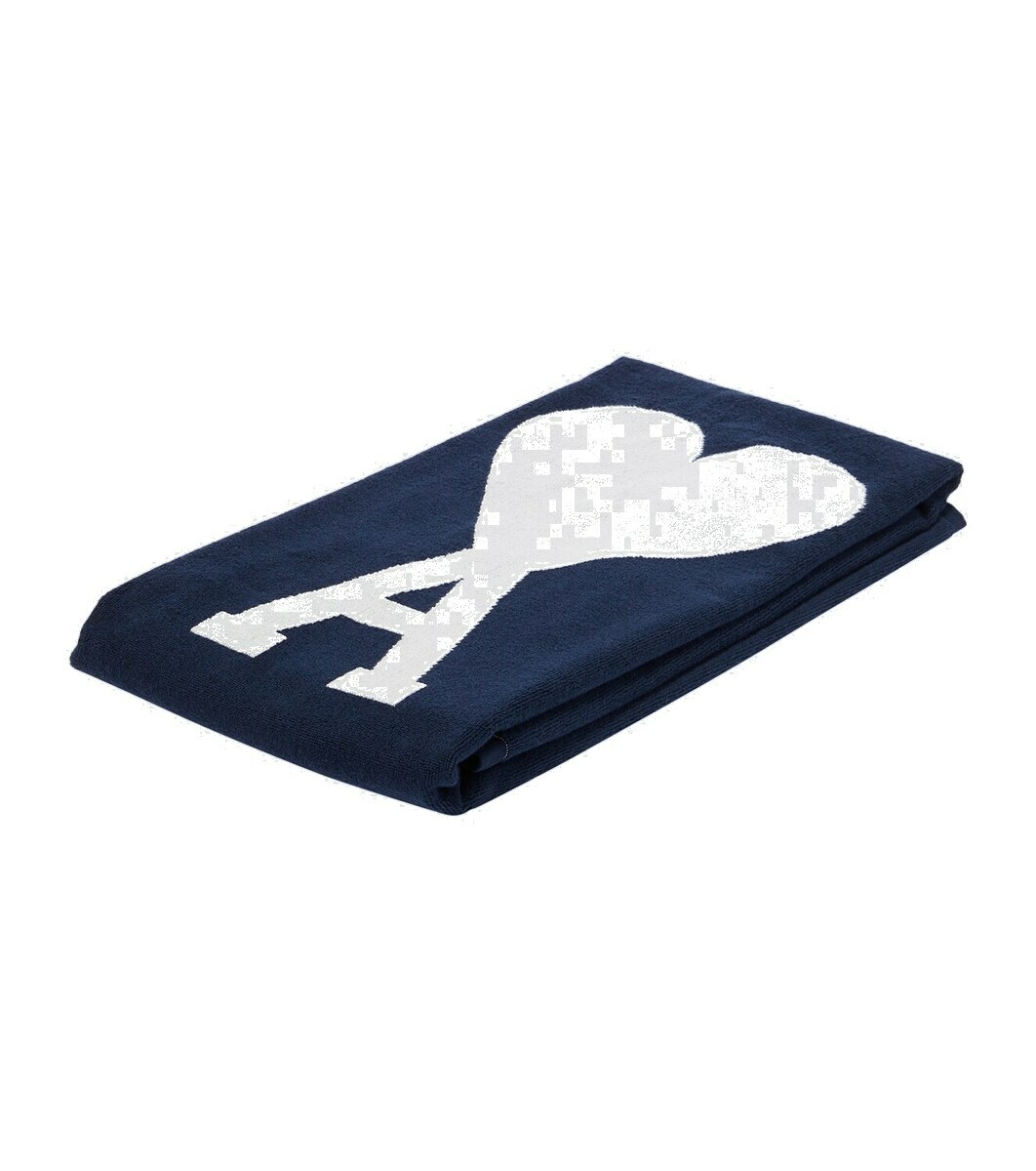 Ami Paris Ami De Cœur terry beach towel AMI