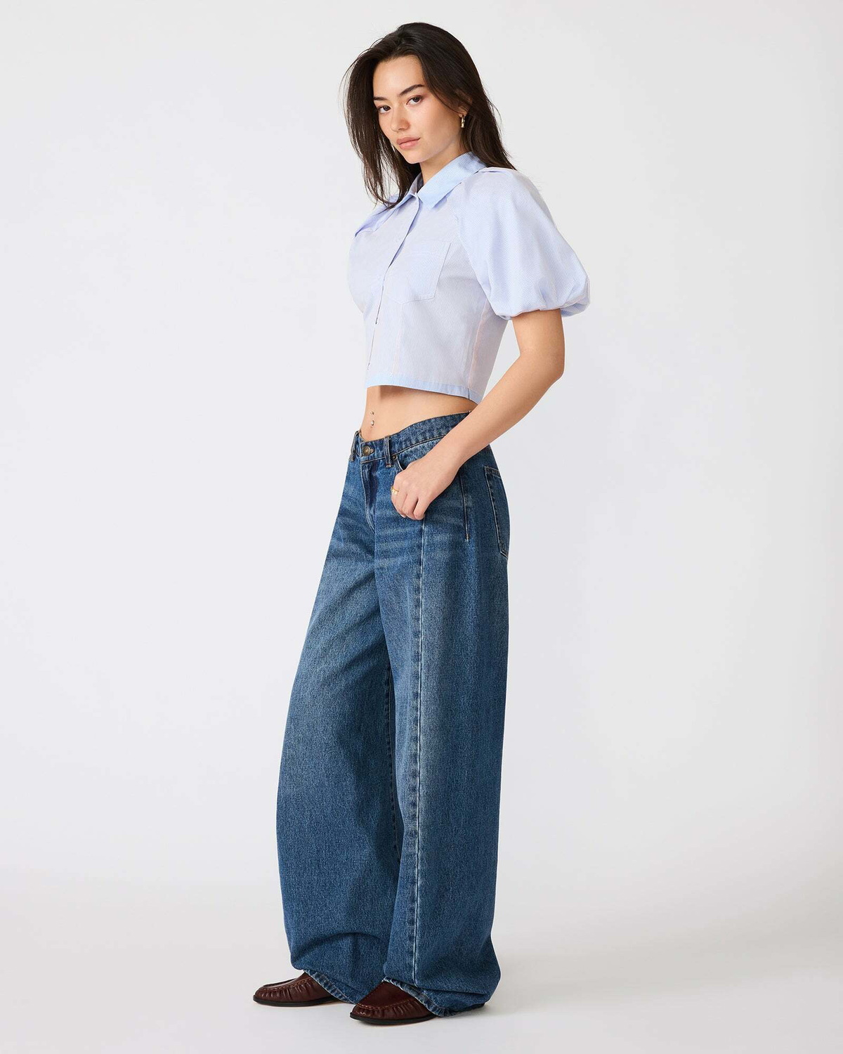Steve Madden Reece Top in Blue