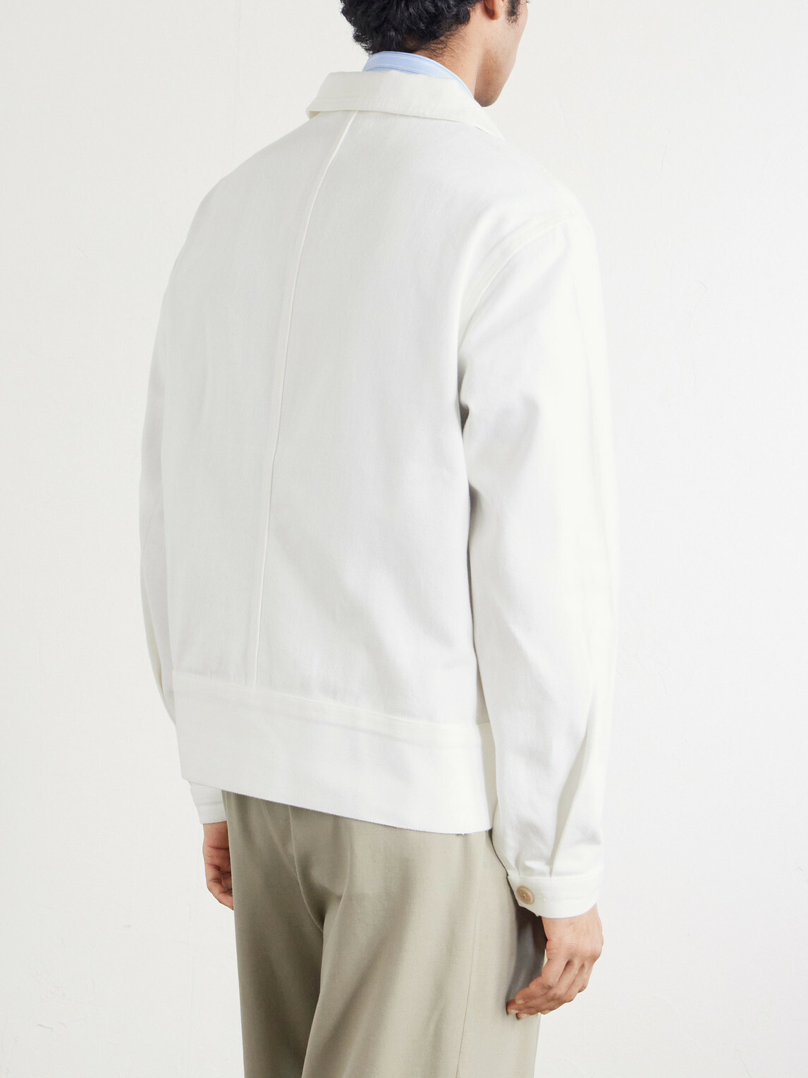 BODE - Knolly Brook Logo-Appliquéd Cotton-Twill Jacket - White