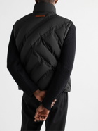 Zegna - Quilted Padded Nylon Down Gilet - Black