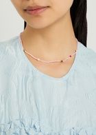 Anni LU Oh So Fine 18kt Gold-plated Beaded Necklace - Pink - One Size