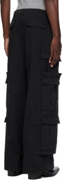 VETEMENTS Black Merged Cargo Pants