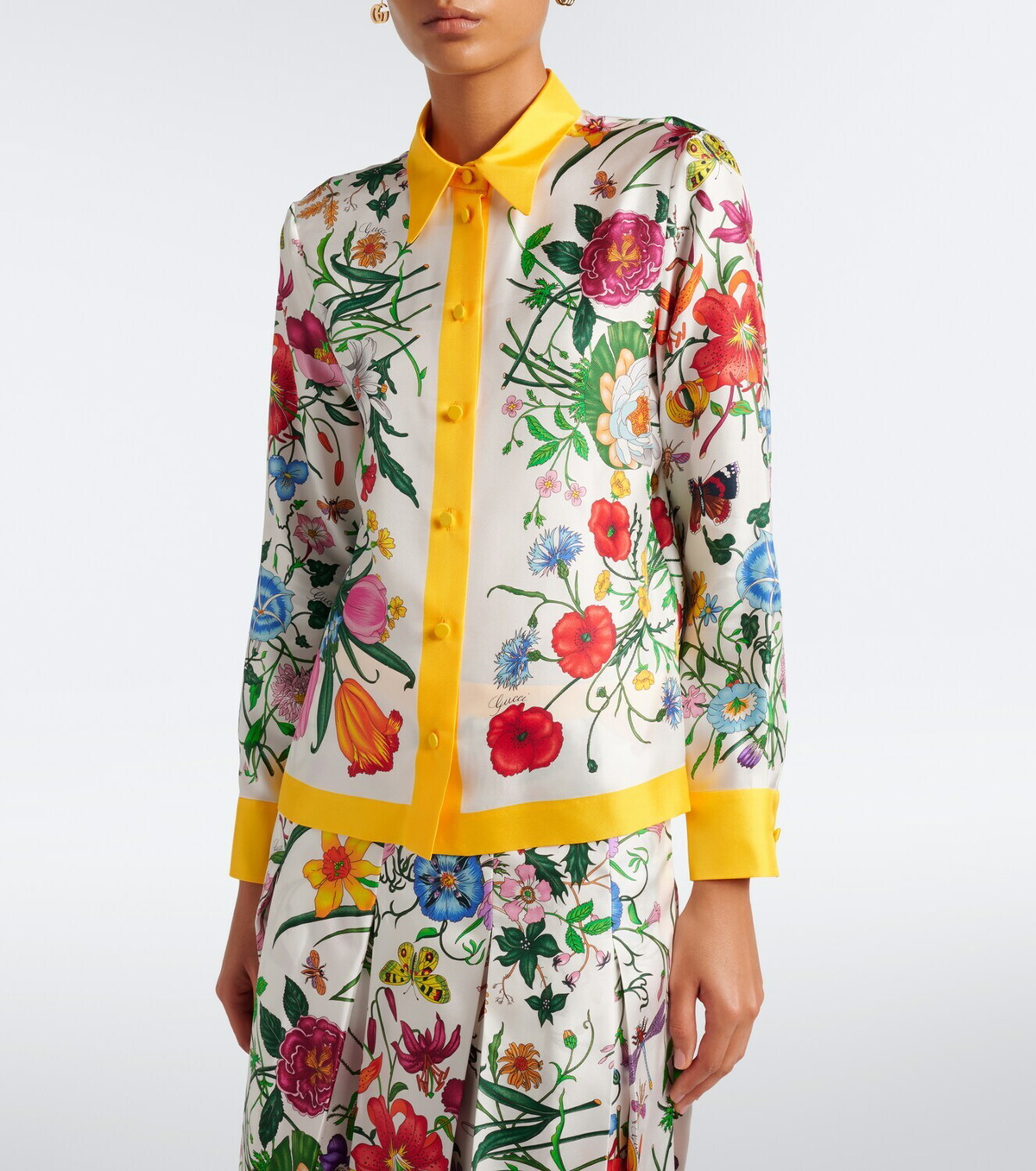 Gucci Gucci Flora silk shirt